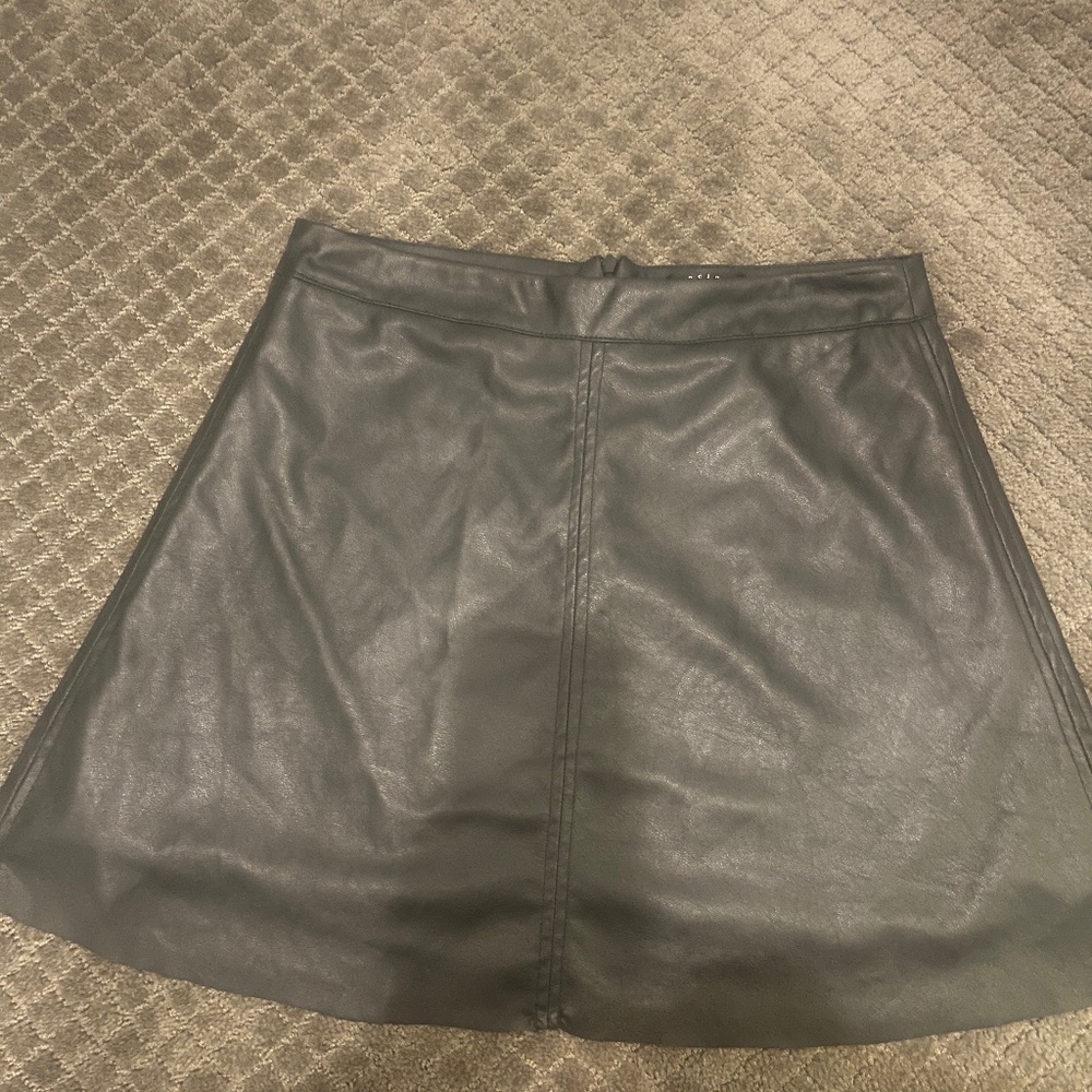 Pleather Mini Skirt